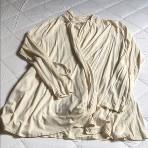 Cotton knit swing coat